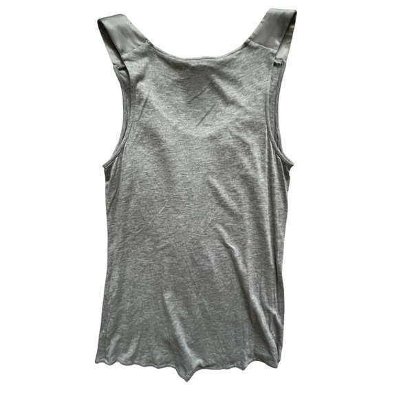 Kenar Silver Ruffle Tank Top EUC M - Picture 6 of 7